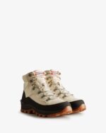 Hunter Women's Explorer Insulated Lace-Up Commando Boots White Willow-Cosy Cream-Black - Image 3