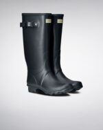 Hunter Women's Huntress Wide Leg Rain Boots Navy - Image 3