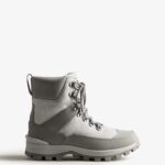 Hunter Women's Insulated Glitter Commando Boots Silver-Tundra Grey