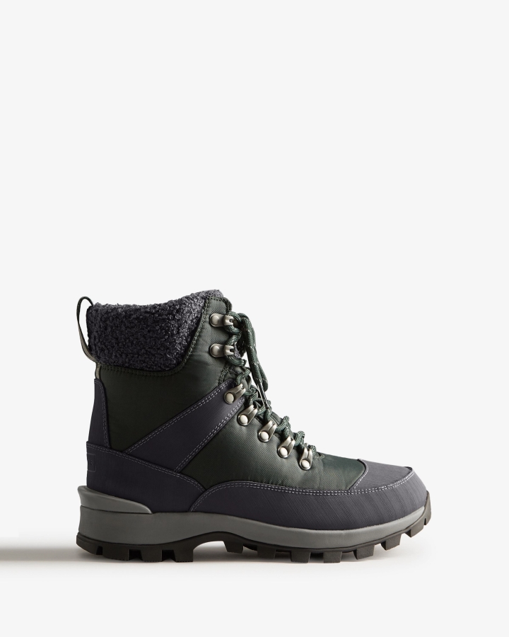 Hunter Women's Insulated Recycled Polyester Commando Boots Arctic Moss Green-Henson Navy - Image 2