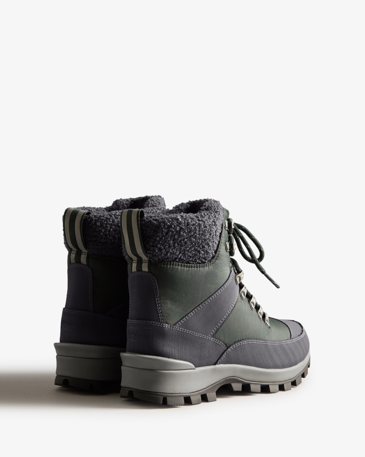 Hunter Women's Insulated Recycled Polyester Commando Boots Arctic Moss Green-Henson Navy - Image 4