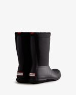 Hunter Women's Insulated Roll Top Vegan Shearling Boots Black - Image 4