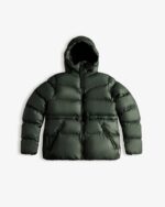 Hunter Women's Insulated Rubberized A-Line Puffer Jacket Arctic Moss Green - Image 3