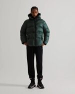 Hunter Women's Insulated Rubberized A-Line Puffer Jacket Arctic Moss Green - Image 4