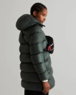 Hunter Women's Insulated Rubberized Puffer Jacket Arctic Moss Green - Image 5