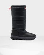 Hunter Women's Insulated Tall Snow Boots Black