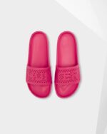 Hunter Women's Lightweight Moulded Sliders Burdock Pink