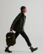 Hunter Women's Lightweight Waterproof Jacket Dark Olive - Image 4