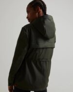 Hunter Women's Lightweight Waterproof Jacket Dark Olive - Image 5