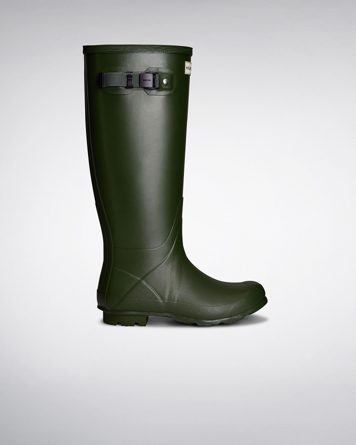 Hunter Women's Norris Field Neoprene Lined Rain Boots Vintage Green - Image 2