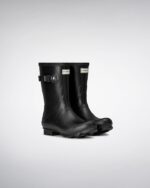Hunter Women's Norris Field Short Rain Boots Black - Image 3