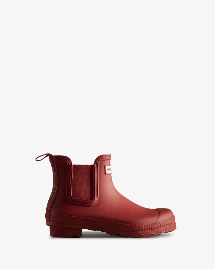 hunter_womens_original_chelsea_boots_military_red.jpg Hunter Women's Original Chelsea Boots Military Red - Image 1