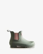 Hunter Women's Original Chelsea Boots Sweet Gale Green-Azalea Pink - Image 2
