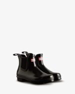 Hunter Women's Original Gloss Chelsea Boots Black - Image 3