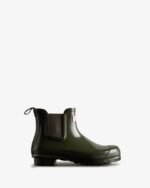 Hunter Women's Original Gloss Chelsea Boots Dark Olive