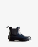 Hunter Women's Original Gloss Chelsea Boots Navy - Image 2