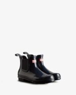 Hunter Women's Original Gloss Chelsea Boots Navy - Image 3