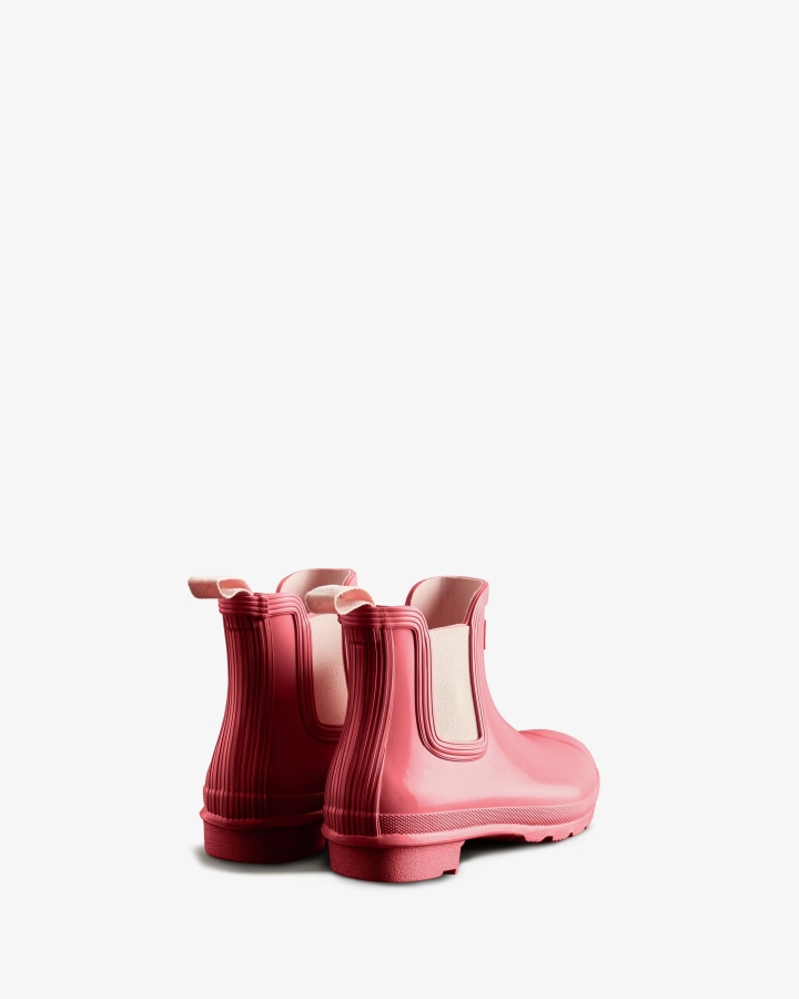 Hunter Women's Original Gloss Chelsea Boots Pink Shiver-Salt Pink - Image 4