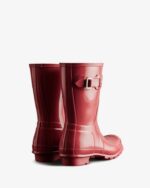 Hunter Women's Original Short Gloss Rain Boots Glenmore Rose - Image 4