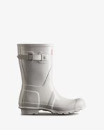 Hunter Women's Original Short Gloss Rain Boots White - Image 2