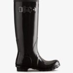 Hunter Women's Original Tall Gloss Rain Boots Black