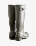 Hunter Women's Original Tall Gloss Rain Boots Docker Grey - Image 4