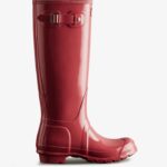 Hunter Women's Original Tall Gloss Rain Boots Glenmore Rose