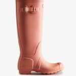 Hunter Women's Original Tall Rain Boots Rough Pink