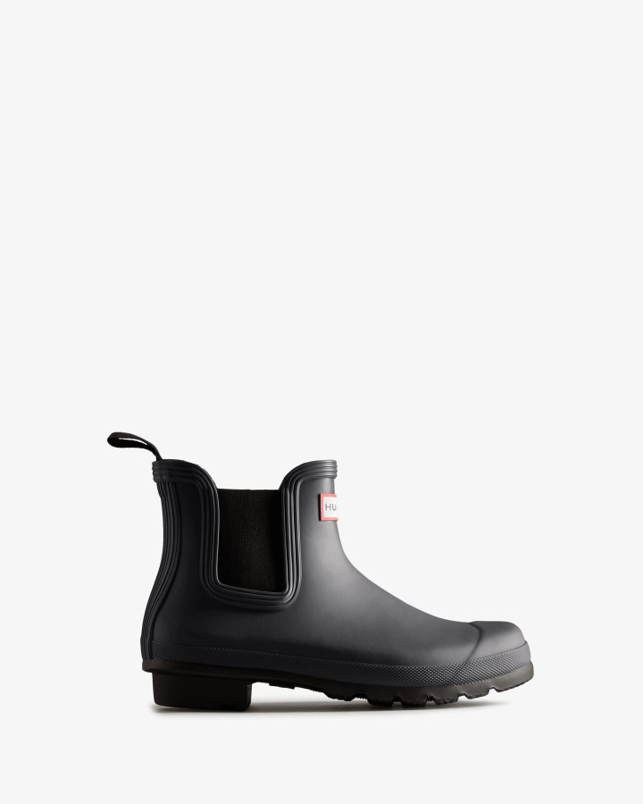 Hunter Women's Original Two Tone Chelsea Boots Black Ice-Black - Image 2