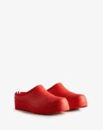 Hunter Women's Play Clogs Logo Red - Image 3