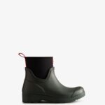 Hunter Women's Play Short Neoprene Rain Boots Arctic Moss Green