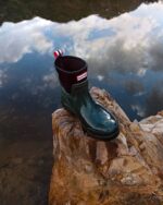 Hunter Women's Play Short Neoprene Rain Boots Arctic Moss Green - Image 3