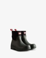 Hunter Women's Play Short Neoprene Rain Boots Arctic Moss Green - Image 4