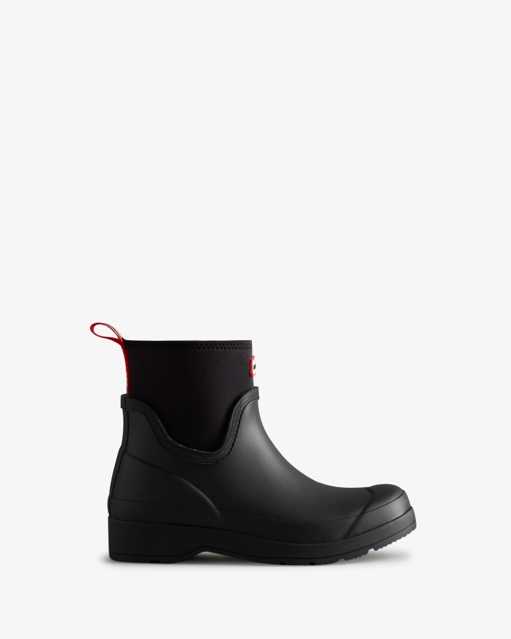 hunter_womens_play_short_neoprene_rain_boots_black.jpg Hunter Women's Play Short Neoprene Rain Boots Black - Image 1