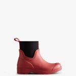Hunter Women's Play Short Neoprene Rain Boots Glenmore Rose