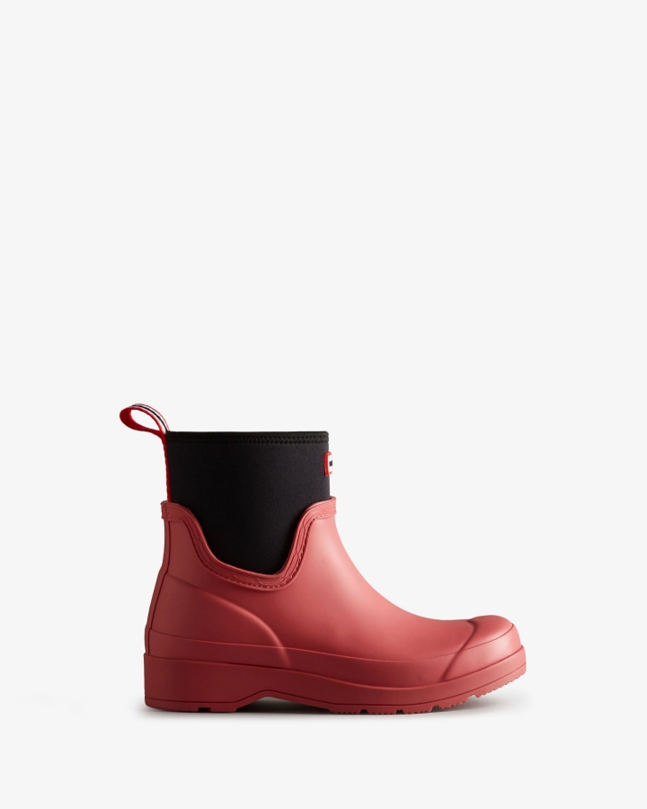 hunter_womens_play_short_neoprene_rain_boots_glenmore_rose.jpg Hunter Women's Play Short Neoprene Rain Boots Glenmore Rose - Image 1