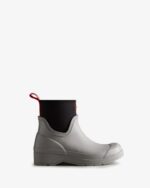Hunter Women's Play Short Neoprene Rain Boots Steall Light Grey