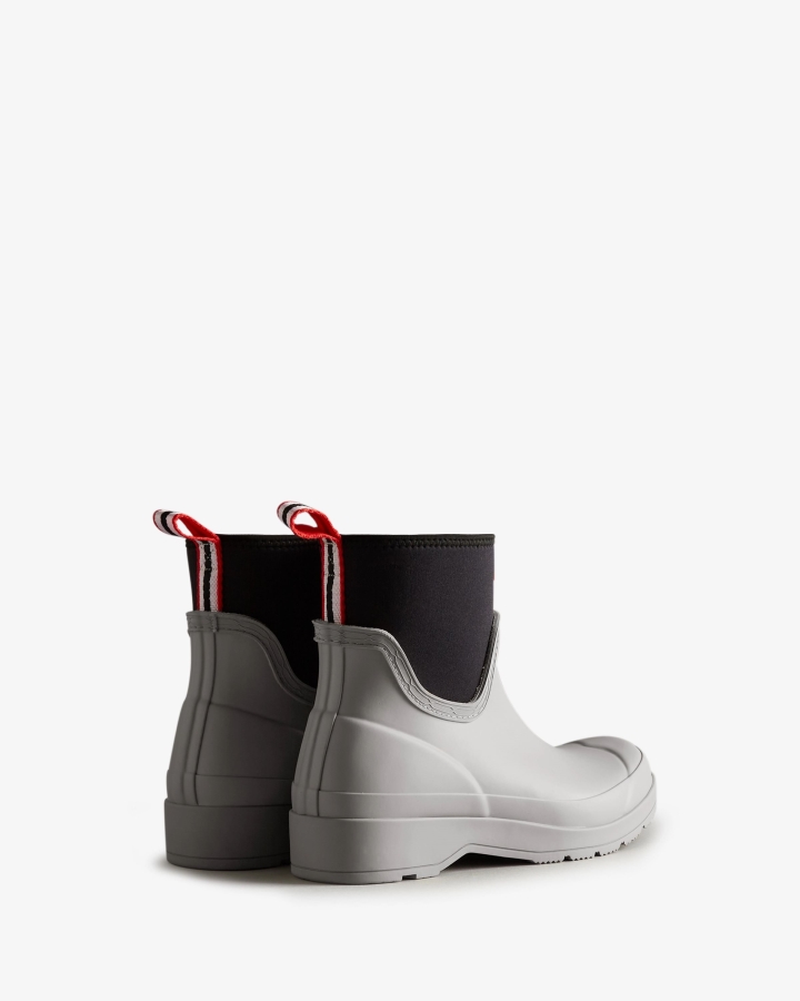 Hunter Women's Play Short Neoprene Rain Boots Steall Light Grey - Image 4