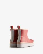 Hunter Women's Play Short Speckle Rain Boots Glenmore Rose-Azalea Pink-Spurrey White - Image 4