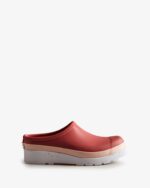 Hunter Women's Play Speckle Sole Clogs Glenmore Rose-Azalea Pink