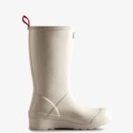 Hunter Women's Play Tall Rain Boots Cast Pale Grey