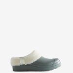 Hunter Women's Play Vegan Shearling Insulated Clogs Urban Grey