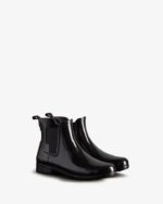 Hunter Women's Refined Gloss Slim Fit Chelsea Boot Black - Image 3