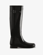 Hunter Women's Refined Slim Fit Tall Gloss Rain Boots Black - Image 2