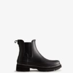 Hunter Women's Refined Stitch Detail Chelsea Boots Black