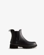 Hunter Women's Refined Stitch Detail Chelsea Boots Black
