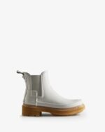 Hunter Women's Refined Stitch Detail Chelsea Boots Spurrey White - Image 2