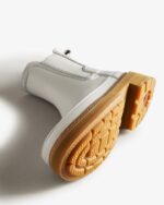 Hunter Women's Refined Stitch Detail Chelsea Boots Spurrey White - Image 5