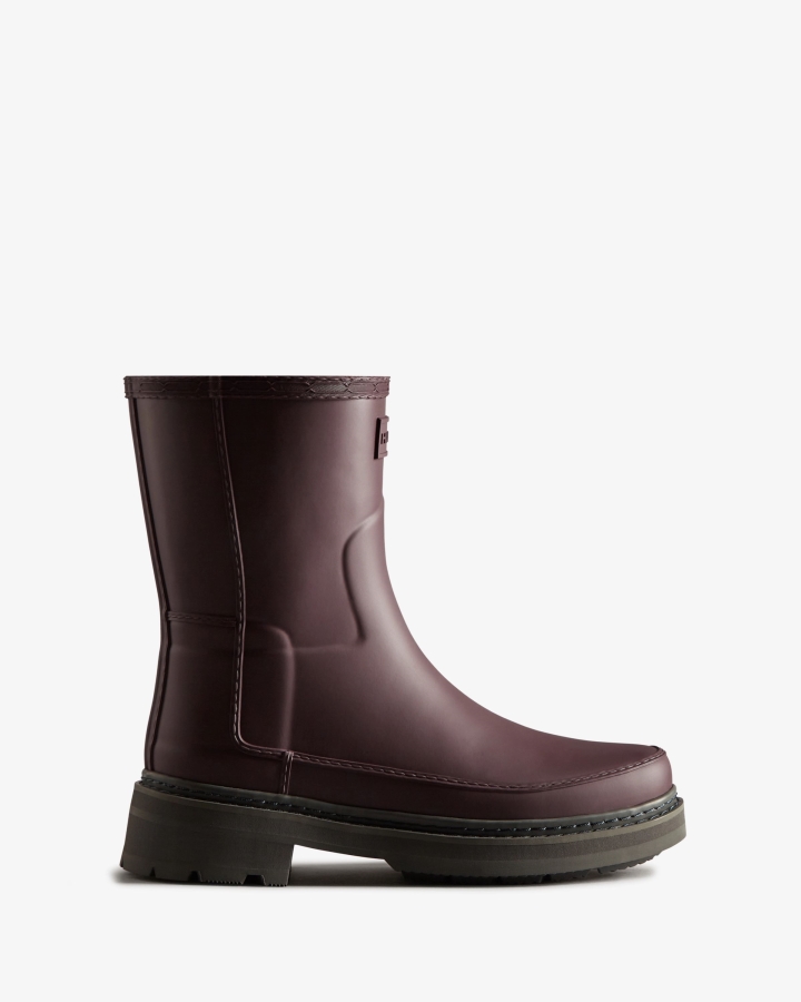 Hunter Women's Refined Stitch Detail Short Rain Boots Chestnut Crust Brown - Image 2