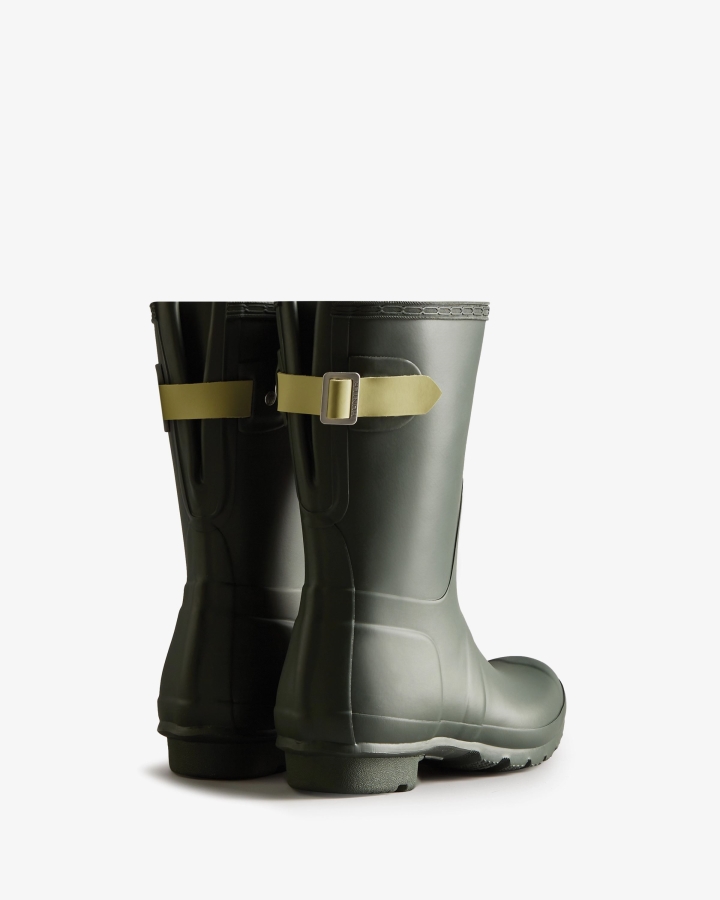 Hunter Women's Short Back Adjustable Rain Boots Maa Green-Wild Green - Image 4